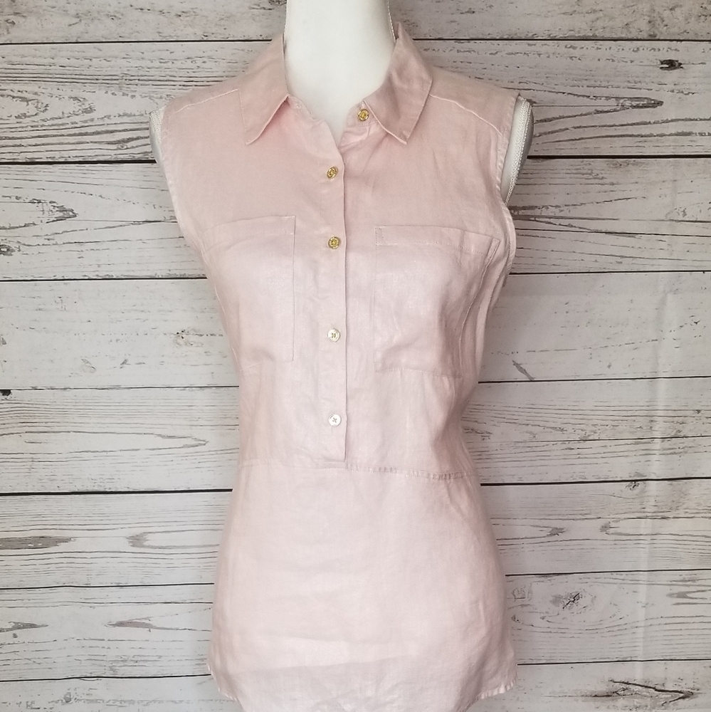 Andrew Marc New York women's small blush shirt